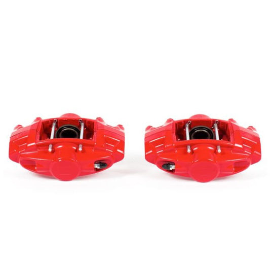 Power Stop 09-13 Infiniti FX50 Rear Red Calipers w/o Brackets - Pair - eliteracefab.com