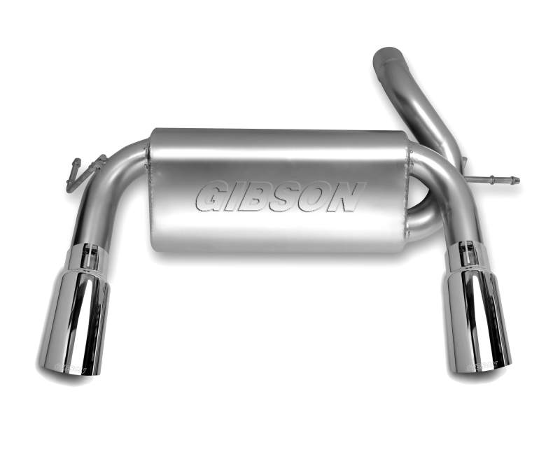 Gibson 12-17 Jeep Wrangler JK Rubicon 3.6L 2.5in Cat-Back Dual Split Exhaust - Aluminized - eliteracefab.com