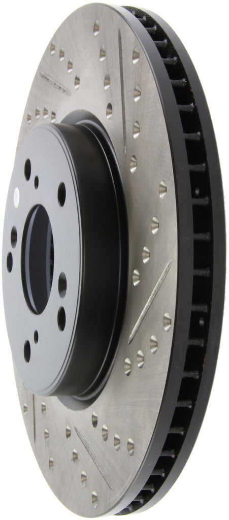 StopTech Slotted & Drilled Sport Brake Rotor Front Left 13 Honda Accord Sport - eliteracefab.com