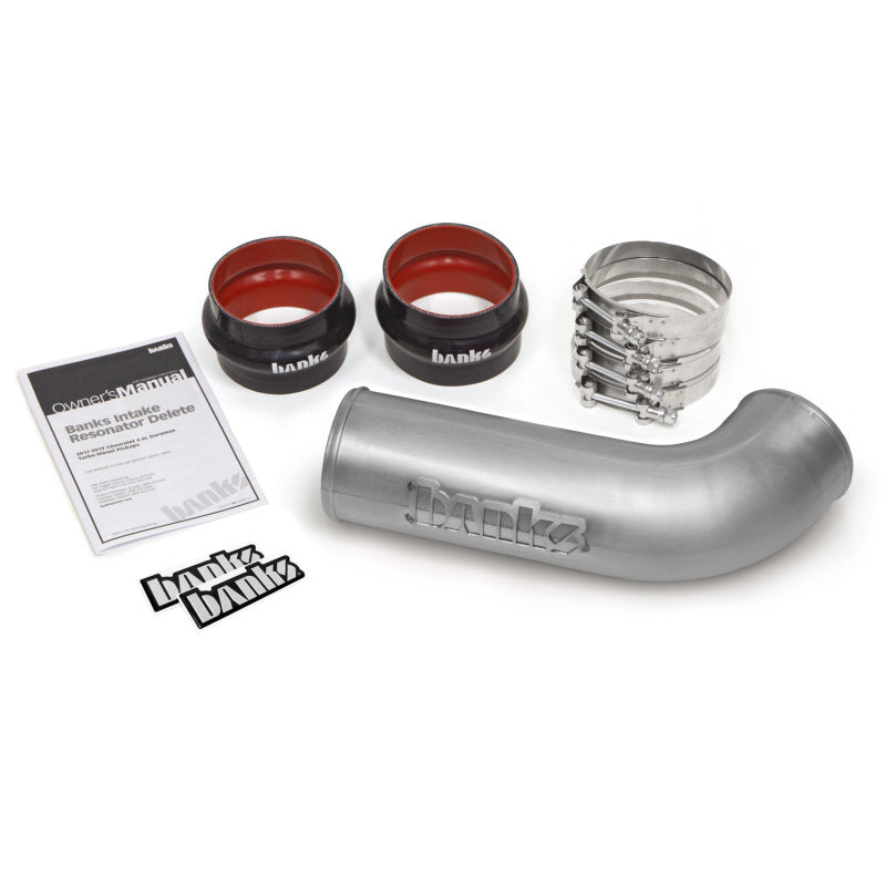 Banks Power 17-19 GM 2500/3500 6.6L L5P Intake Resonator Delete System - Natural Finish - eliteracefab.com