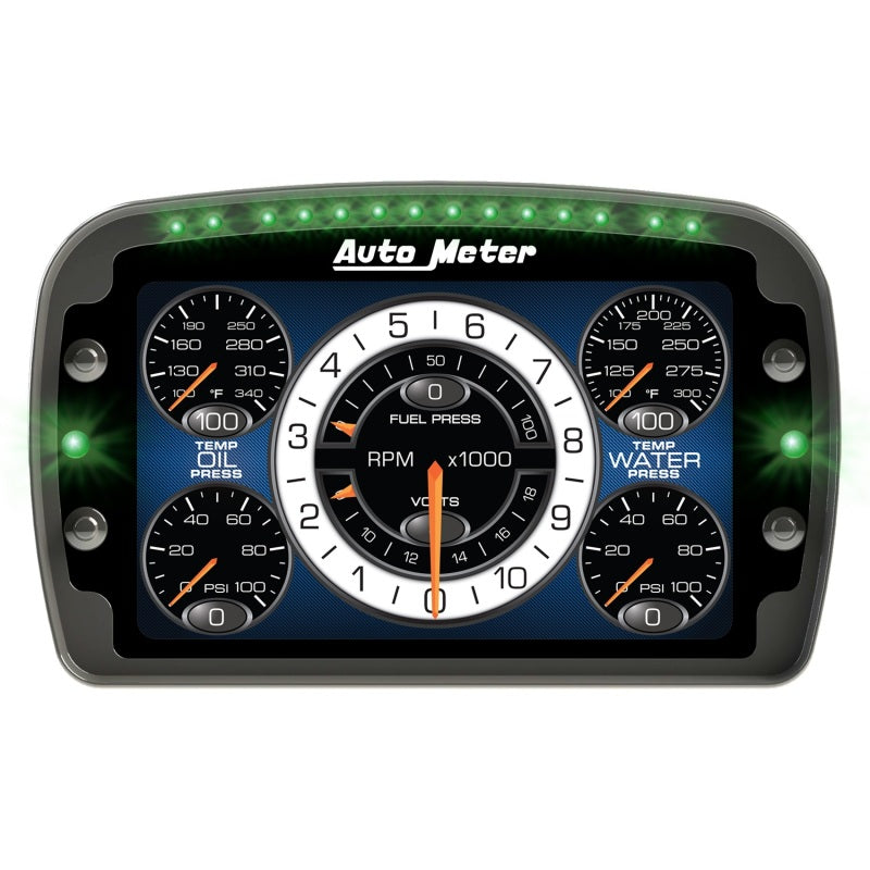 Autometer Racing Instrument Display Color LCD Including Shift and Alarm Lights Datalogging CD7 6021