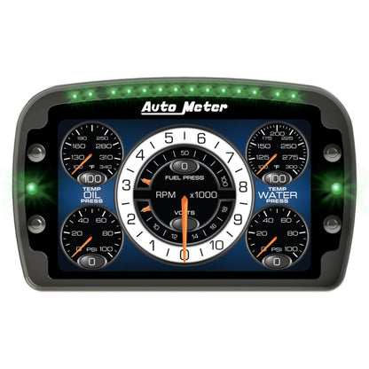 Autometer Racing Instrument Display Color LCD Including Shift and Alarm Lights Datalogging CD7 6021