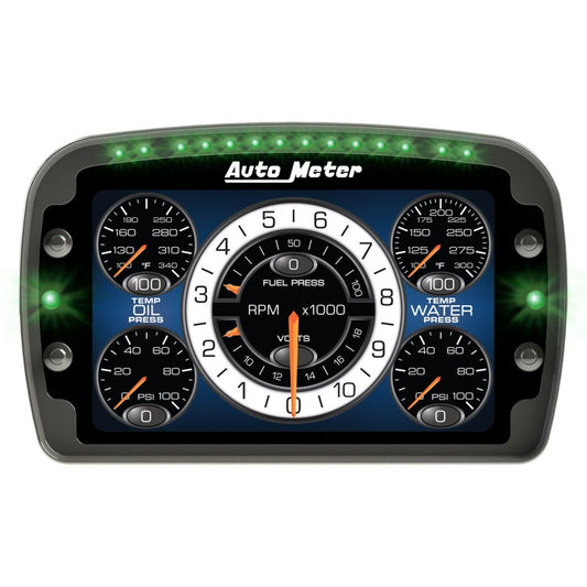 Autometer Racing Instrument Display Color LCD Including Shift and Alarm Lights Datalogging CD7 6021