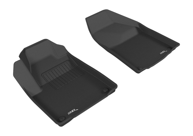 3D MAXpider L1JP01511509 2015-2020 Jeep Cherokee Kagu 1st Row Floormat - Black 3D MAXpider