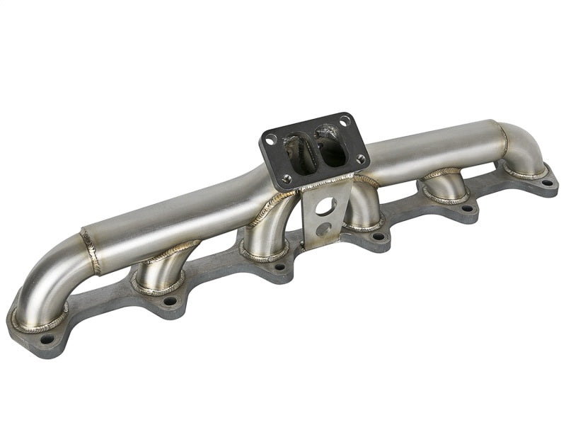 aFe Twisted Steel Header Turbo Manifold (T3) 98.5-02 Dodge Diesel Trucks L6 5.9L (td) - eliteracefab.com