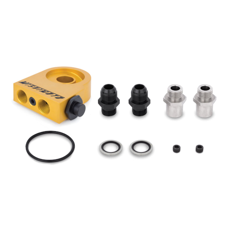 Mishimoto Universal Thermostatic 25 Row Oil Cooler Kit (Black Cooler) - eliteracefab.com