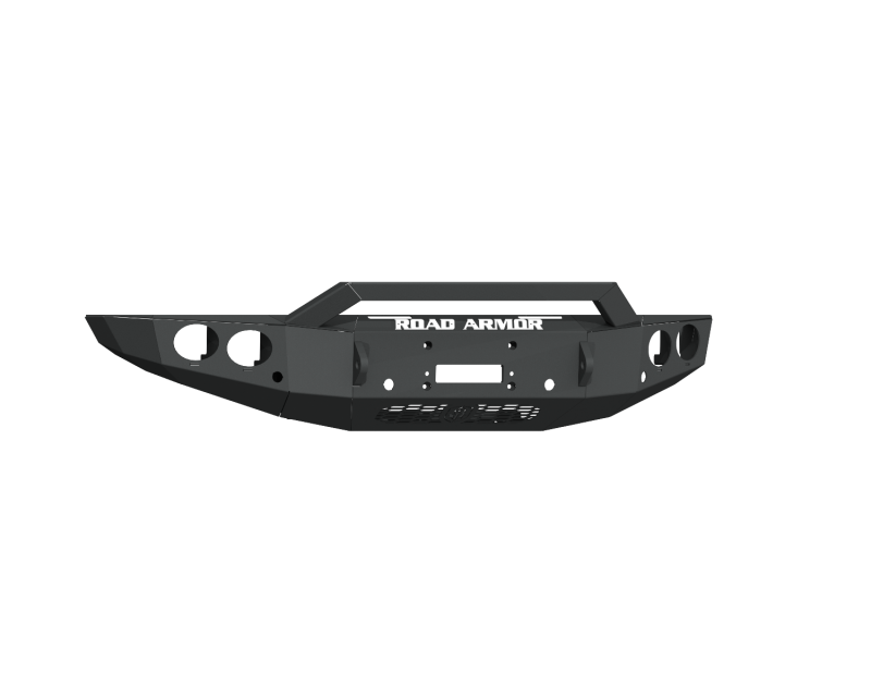 Road Armor 19-20 Ford Ranger Stealth Front Winch Bumper w/Pre-Runner/Round Pods - Blk
