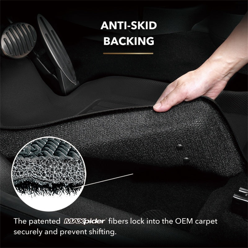 3D MAXpider L1CH06831509 2015-2020 Chevrolet/GMC Tahoe/Yukon Kagu 3rd Row Floormats - Black