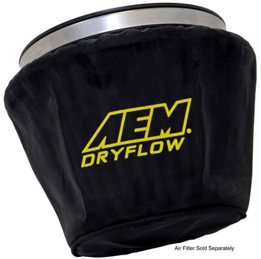 AEM Air Filter Wrap Black 7.5in Length x 5in Width x 5in Height - eliteracefab.com