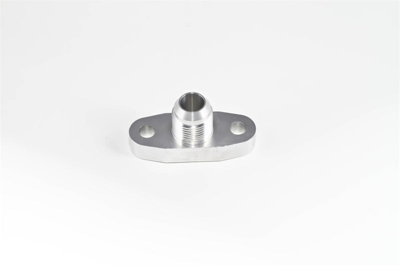 Torque Solution Billet Oil Drain Flange w/ Integrated -10 Flare: Universal T3/T4 & PTE Turbos.