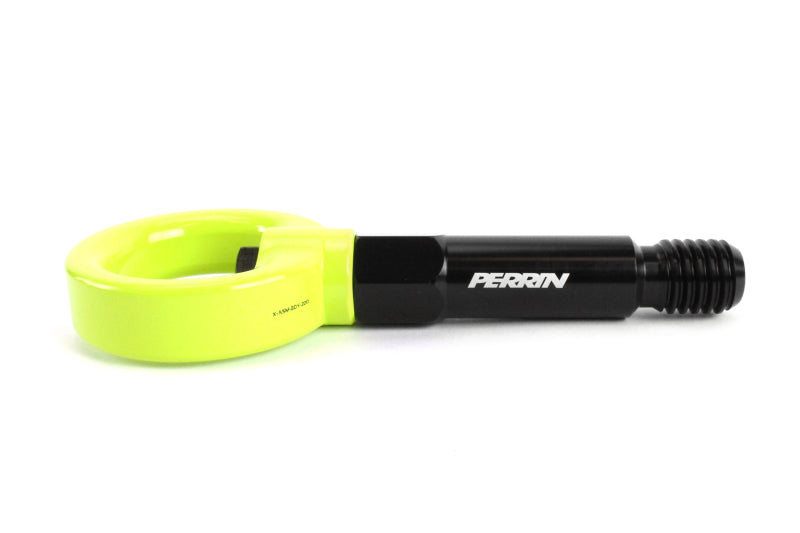 Perrin 2020 Toyota Supra Tow Hook Kit (Front) - Neon Yellow - eliteracefab.com