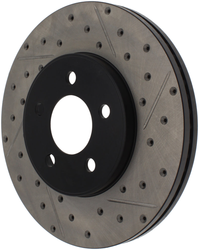 StopTech 03-09 Lincoln Town Car / 03-09 Mercury Grand Marquis Front Right Slotted & Drilled Rotor Stoptech