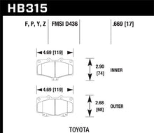 Load image into Gallery viewer, Hawk Performance HPS 5.0 Front Brake Pads - HB315B.669