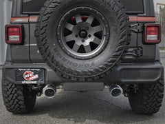 aFe Rebel Series 2.5in 409 SS Axle-Back Exhaust w/ Black Tips 2018+ Jeep Wrangler (JL) V6 3.6L - eliteracefab.com