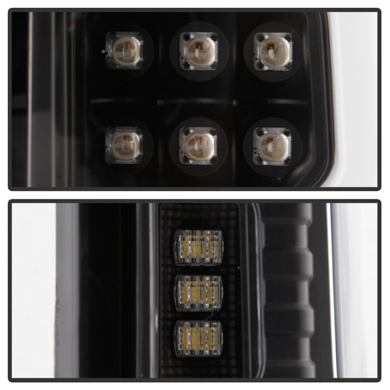 Spyder Chevy Silverado 19-20 (Do Not Fit Halogen Model) LED Tail Light Blk ALT-YD-CS19LED-BK - eliteracefab.com