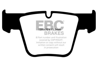 EBC 07-11 Mercedes-Benz CL63 AMG 6.2 Redstuff Front Brake Pads - eliteracefab.com