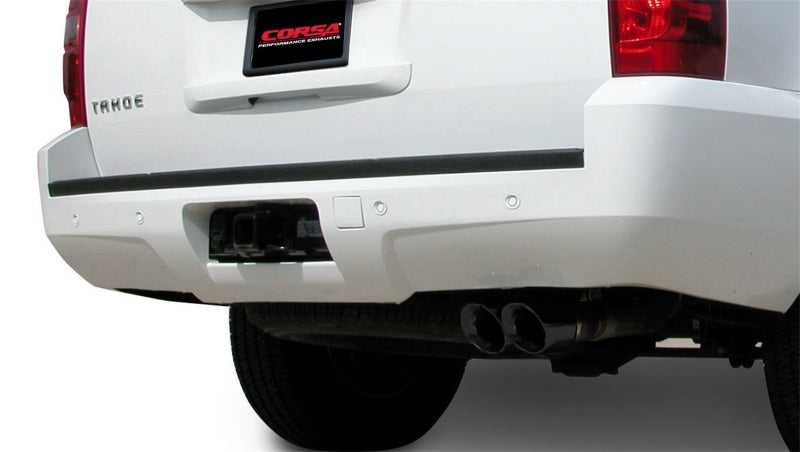 Corsa 07-08 Chevrolet Tahoe 5.3L V8 Black Sport Cat-Back Exhaust CORSA Performance