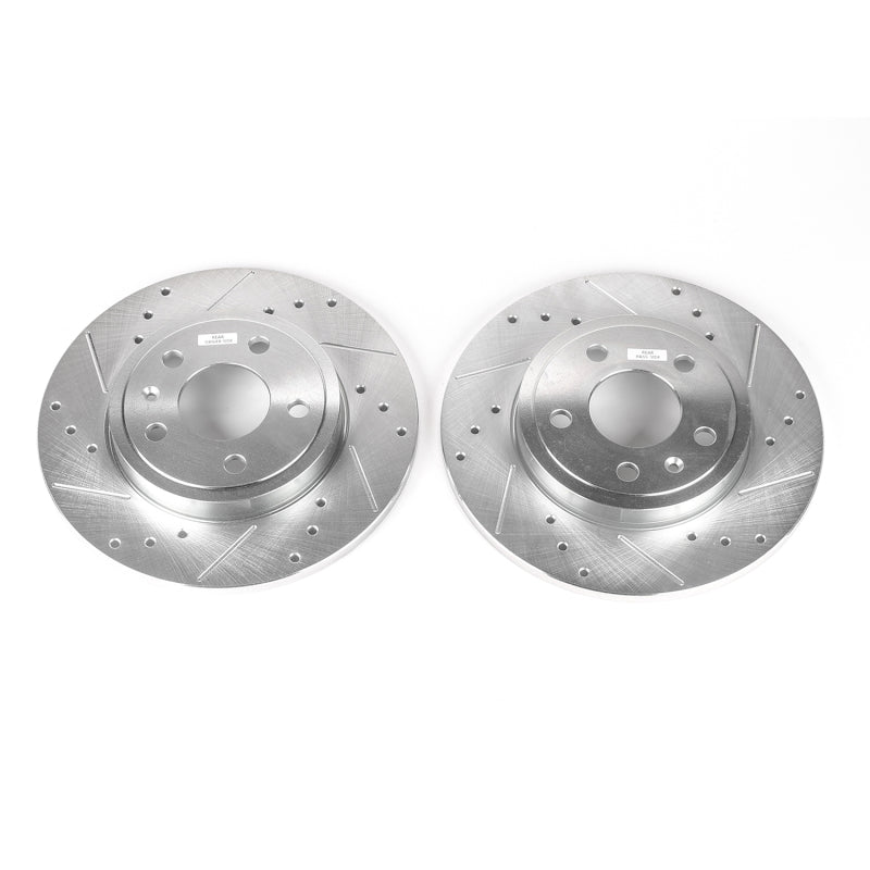 Power Stop 05-09 Audi A4 Rear Evolution Drilled & Slotted Rotors - Pair PowerStop