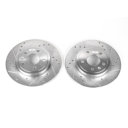 Power Stop 05-09 Audi A4 Rear Evolution Drilled & Slotted Rotors - Pair PowerStop