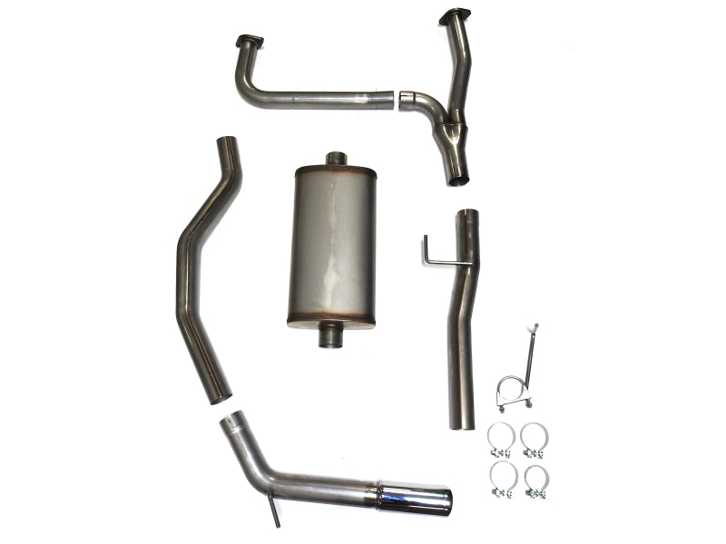 JBA 16-20 Nissan Titan XD (Excl Long Bed) 5.6L 409SS Single Rear Exit Cat-Back Exhaust JBA