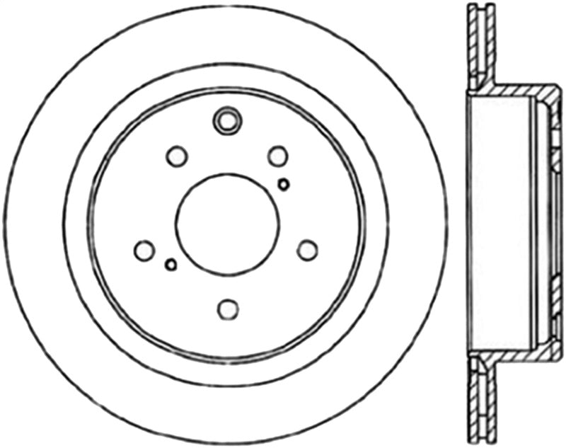 StopTech Drilled Sport Brake Rotor - eliteracefab.com