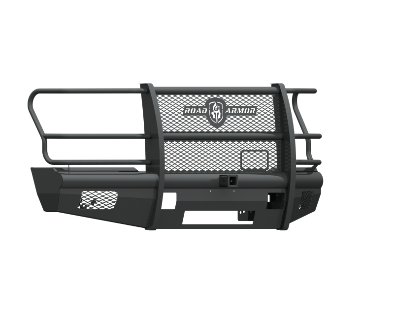 Road Armor 17-20 Ford F-250 Vaquero Front Bumper Full Guard 2in Receiver - Tex Blk Road Armor