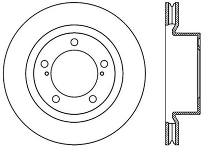 Stoptech 08-11/13-18 Toyota Land Cruiser Front Premium High Carbon Cryo Brake Rotor Stoptech