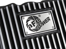 Load image into Gallery viewer, aFe POWER Pro Series Transmission Pan Black w/ Machined Fins for 99-16 Silverado / Suburban / Tahoe / Sierra / Yukon - 46-70242