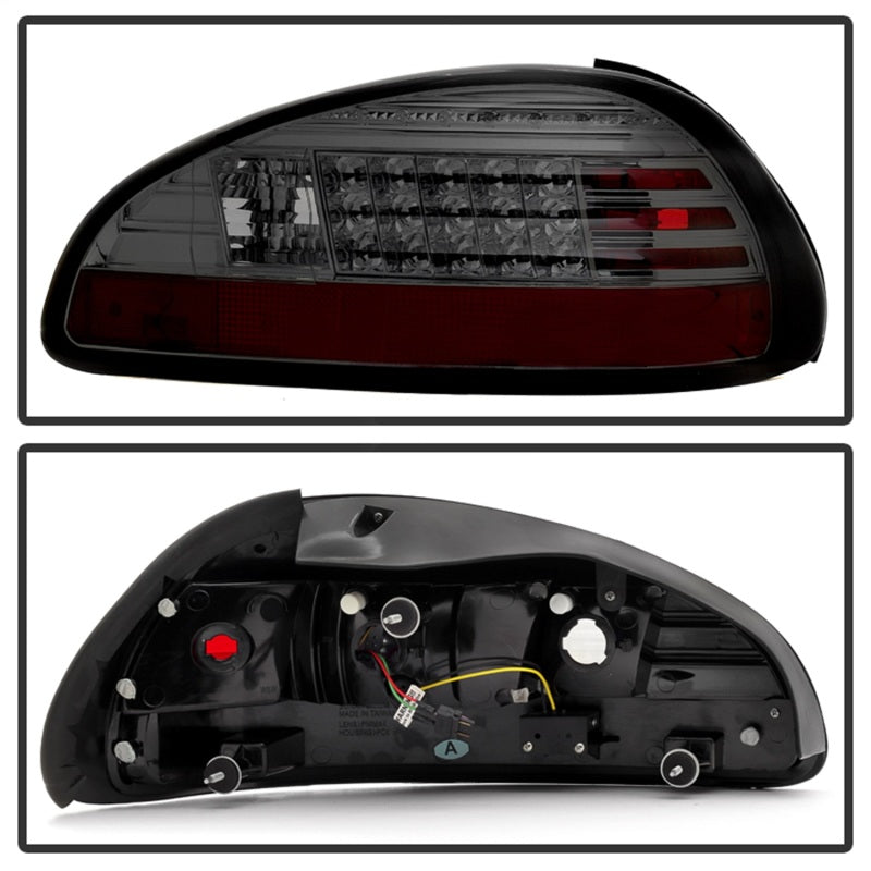 Spyder Pontiac Grand Prix 97-03 LED Tail Lights Smoke ALT-YD-PGP97-LED-SM - eliteracefab.com