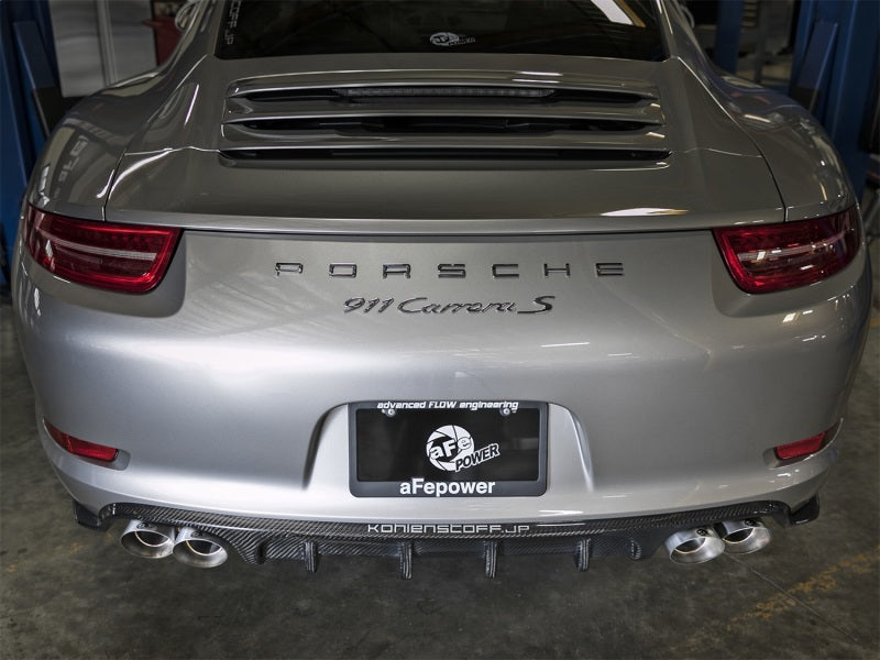 aFe MACH Force-Xp 304 SS OE Exhaust Tips Polished 12-16 Porsche 911 (C2S 991) H6 3.8L aFe