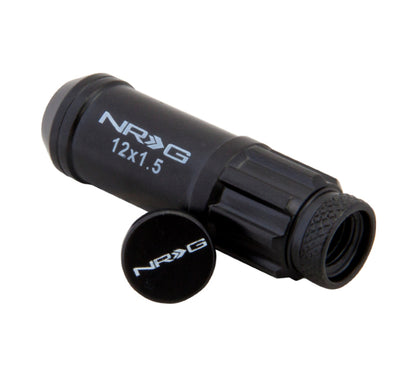 NRG Black 700 Series Steel Lug Nut: Set Of 21 M12 x 1.5 - eliteracefab.com