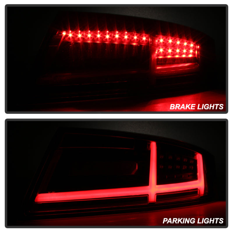 Spyder Audi TT 07-12 LED Tail Lights Black ALT-YD-ATT07-LED-BK - eliteracefab.com