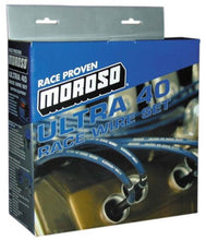 Load image into Gallery viewer, Moroso Chevrolet Small Block Ignition Wire Set - Ultra 40 - Unsleeved - HEI - Over Valve - Blue