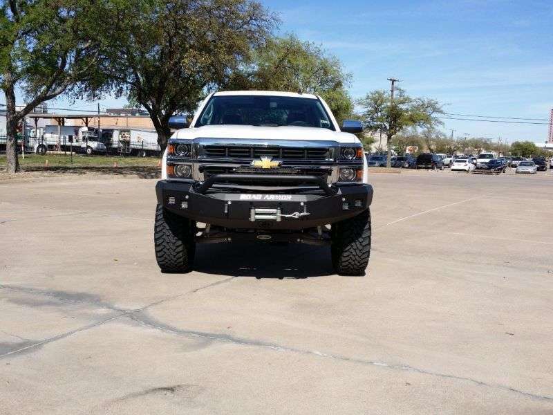 Road Armor 14-15 Chevy 1500 Stealth Front Winch Bumper w/Pre-Runner Guard - Tex Blk Road Armor