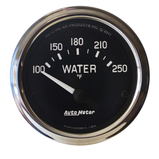Autometer Cobra 2 1/16in 100-250 Def F Electric Water Temp Gauge 201015