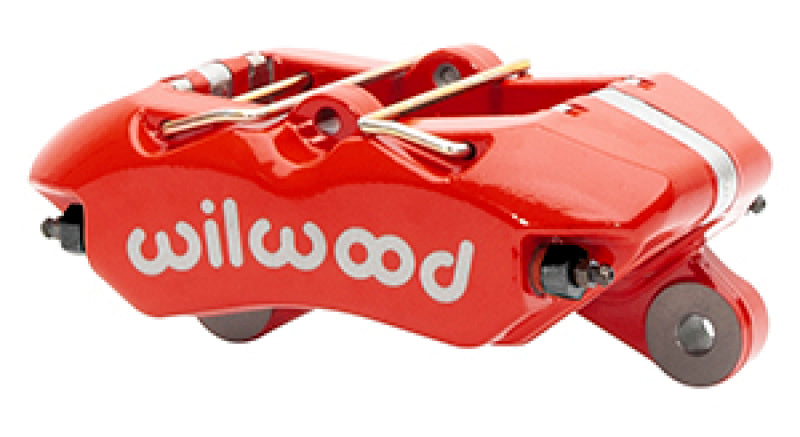 Wilwood Caliper-Forged Dynapro 5.25in Mount/ 4 - 1.98in Pistons/ .81in x 13.06in. Rotor - Red Wilwood