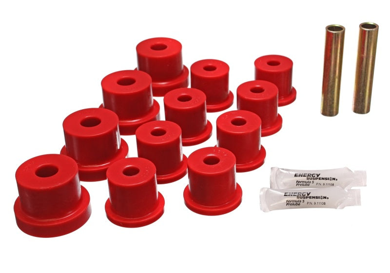 Energy Suspension Nova Mono Leaf Spring Bushings - Red - eliteracefab.com