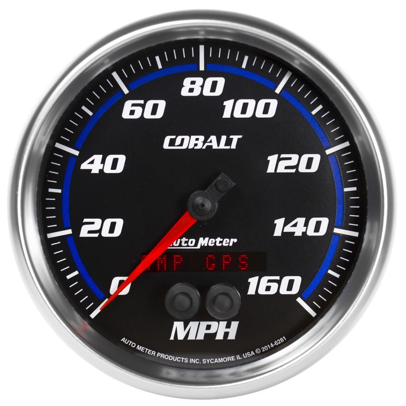 Autometer Cobalt 5in 0-140MPH In-Dash Electronic GPS Programmable Speedometer 6281