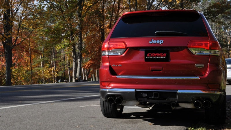 Corsa 14-21 Jeep Grand Cherokee 3.6L V6 Black Sport Cat-Back Exhaust CORSA Performance