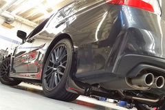 Rally Armor UR Mudflaps Black Urethane Red Logo 2015-2021 WRX / 2015-2021 STI - eliteracefab.com