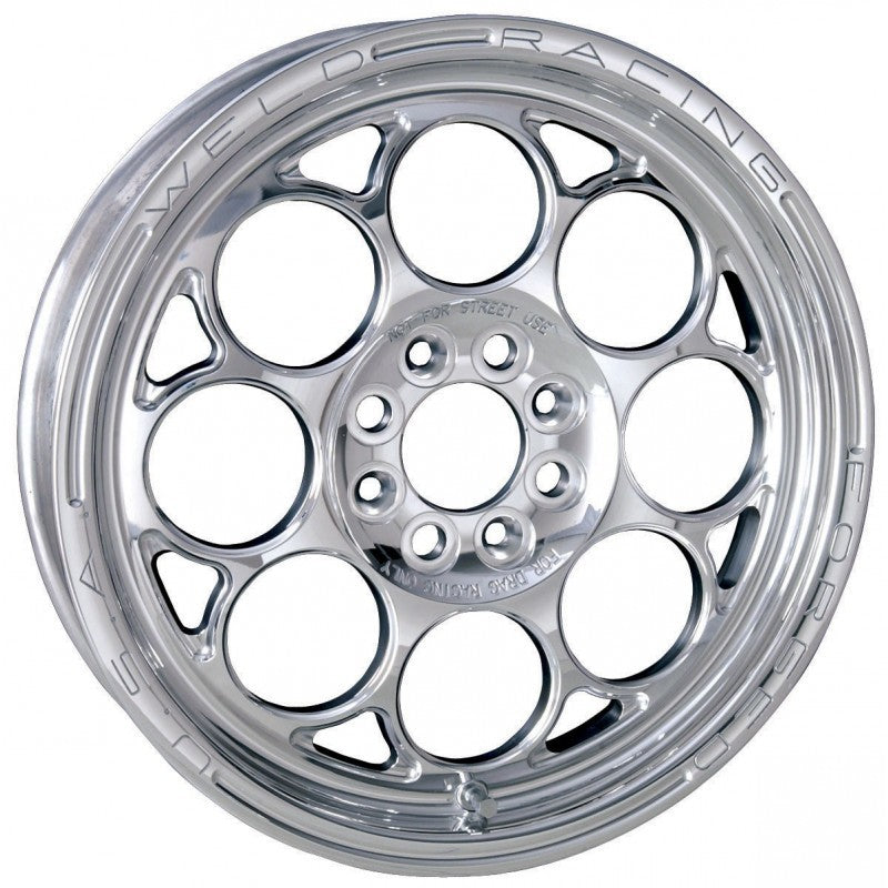 Weld Magnum Import 3-Piece 13x8.0 / 4x100mm BP / 5in. BS Polished Wheel - Polish Single Beadlock MT