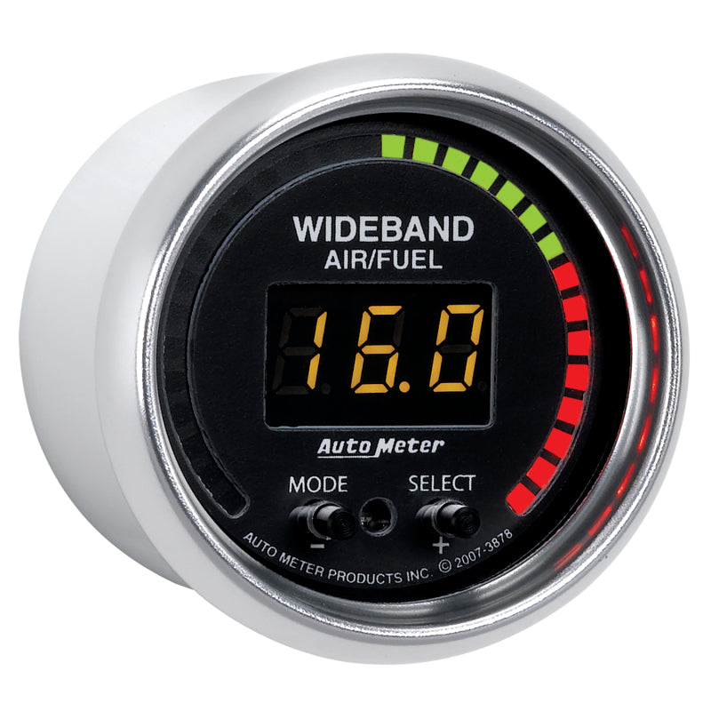 Autometer GS 52mm AFR or LAMBDA Digital Wideband Air/Fuel Ratio PRO Wideband A/F Kit 3878