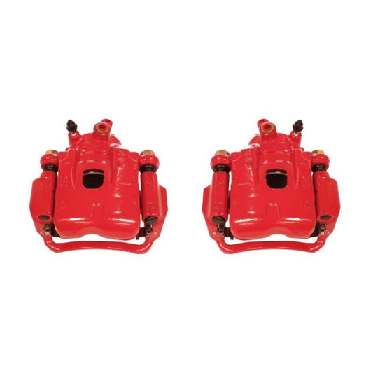 Power Stop 95-04 Toyota Tacoma Front Red Calipers w/Brackets - Pair - eliteracefab.com