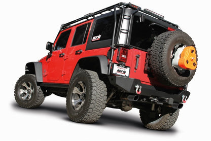 Borla 12-16 Jeep Wrangler 3.6AT/MT 4WD 2+4DR S/ SQ /RL/AC SR 2.5in, 2in Tip 3.5 sqx8 Black Chrome - eliteracefab.com