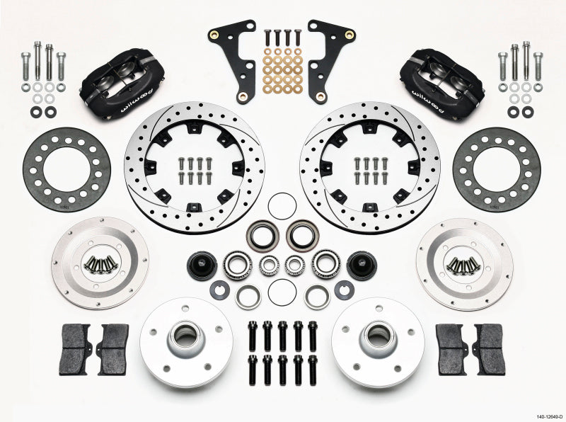 Wilwood Forged Dynalite Front Kit 11.75in Drilled 41-55 Cadillac Wilwood