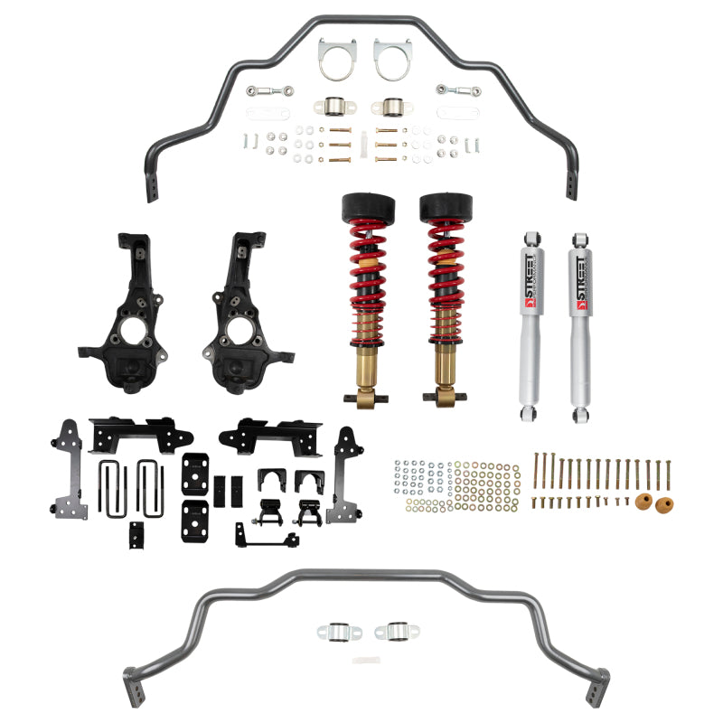 Belltech LOWERING KIT 2019+ GM Silverado / Sierra 1500 2WD All Cabs - 2-5in Fr / 6in R - eliteracefab.com