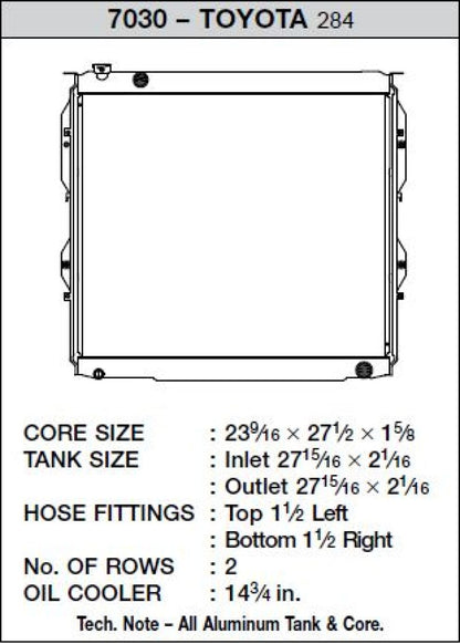 CSF Cooling - Racing & High Performance Division 99-06 Toyota Tundra V8 (Automatic & Manual) Toyota Tundra 2000-2006 - eliteracefab.com