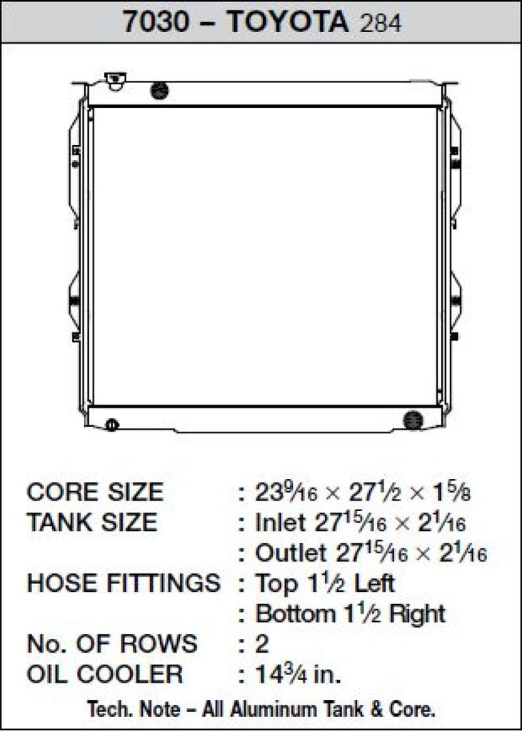 CSF Cooling - Racing & High Performance Division 99-06 Toyota Tundra V8 (Automatic & Manual) Toyota Tundra 2000-2006 - eliteracefab.com