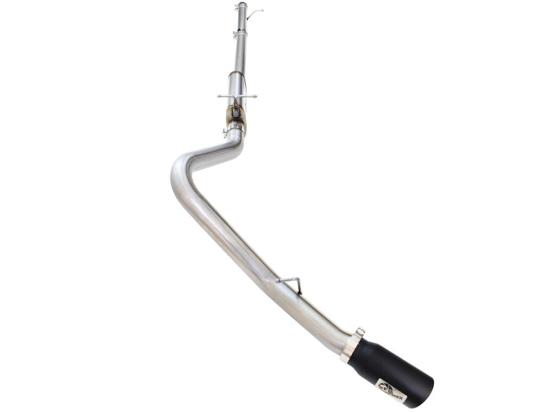 aFe MACHForce XP Exhaust 3in-3.5in SS Single Side Ext CB w/ Black Tip 99-04 Ford F150 V8 5.4L/6.8L aFe