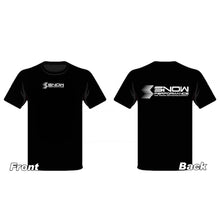 Load image into Gallery viewer, Snow Performance T-shirt Black w/White Logo - Medium